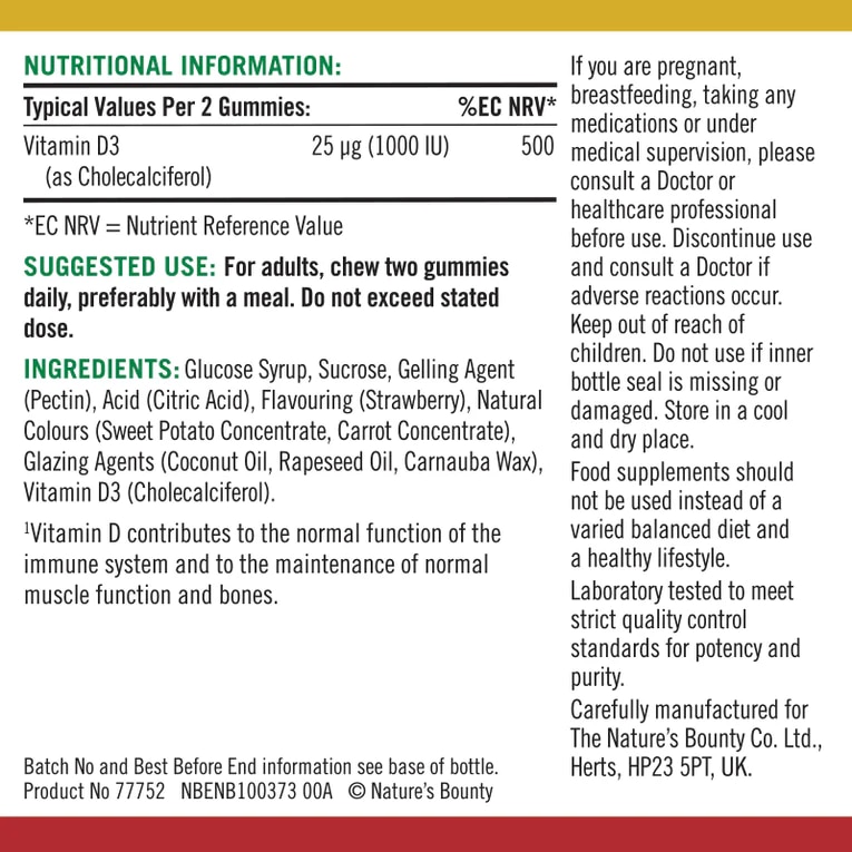 vitamin-d3-gummies label